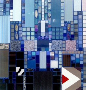 Astral projection, mosaic, glass, ceramic